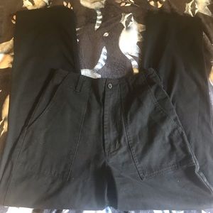 brandy melville black high waisted carpenter y2k pants